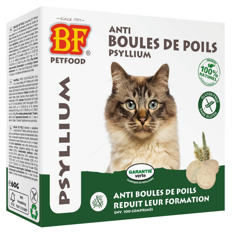 Comprimés anti boules de poils pour chats Biofood