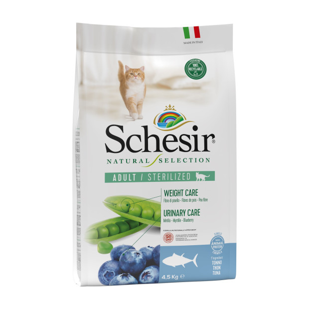 Croquettes monoprotéine Natural Selection Schesir 4,5kg