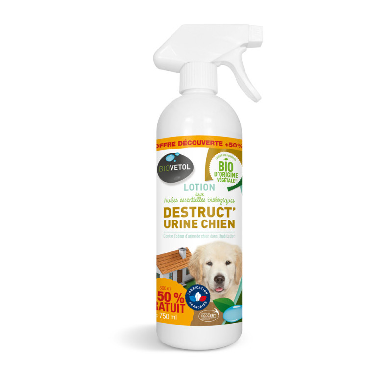 Spray Bio destructeur odeur urine chiens Biovetol