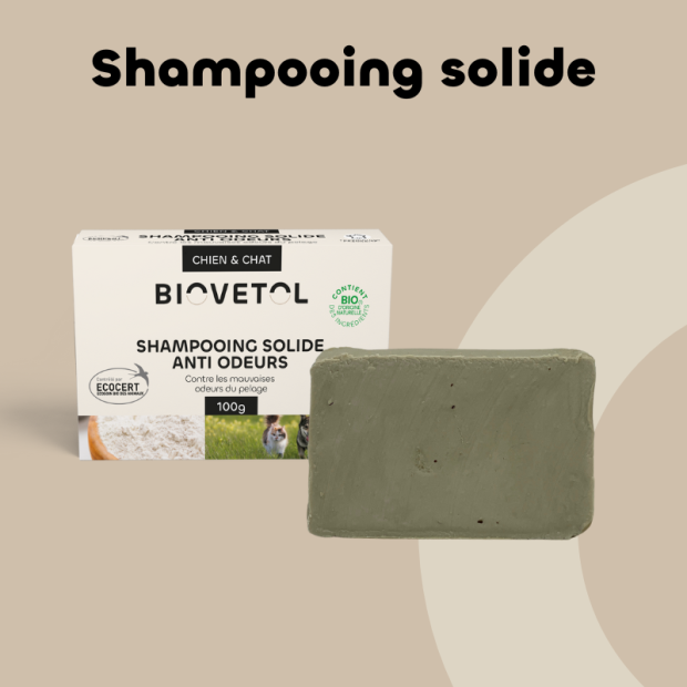 Shampoing solide anti-odeurs Biovetol