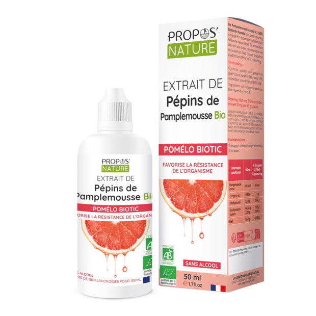 Extrait de pépins de pamplemousse, Pomelo biotic Bio