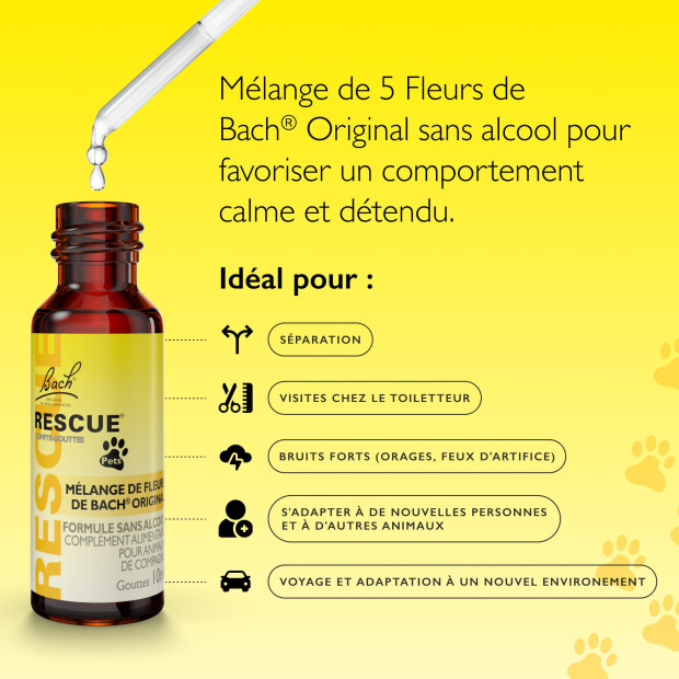 Rescue pet remedy Fleur de Bach stress et anxiete