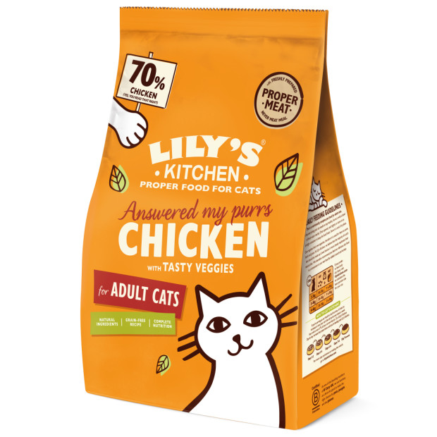 Croquettes chat au poulet 2kg Lily's Kitchen