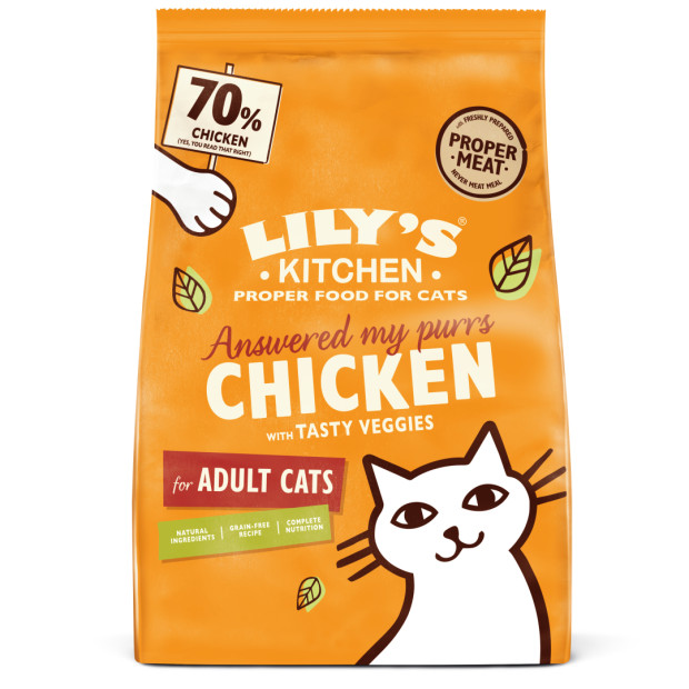 Croquettes chat au poulet 2kg Lily's Kitchen