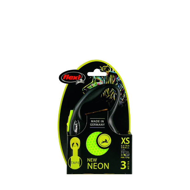 Laisse Flexi Tape Neon ruban fluo