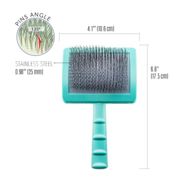 Brosse carde plastique menthe Tauro Pro Line